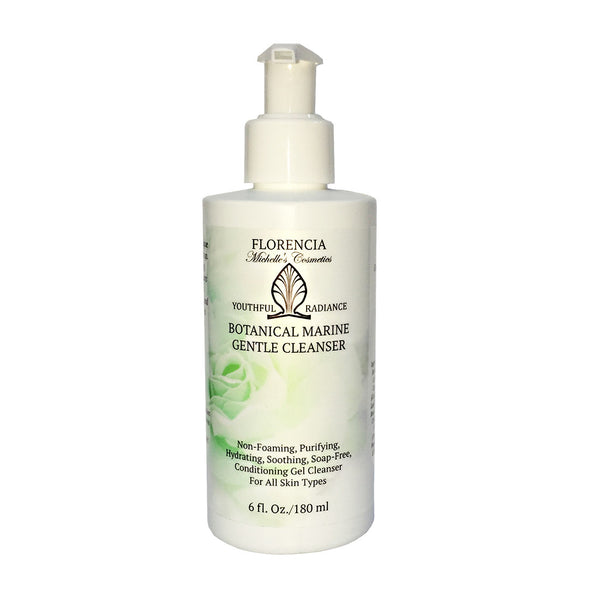 A Botanical Marine Gentle Cleanser bottle showing the front label.